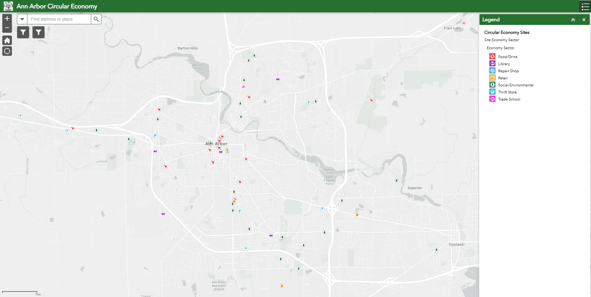 Ann Arbor Circular Economy Dashboard Preview