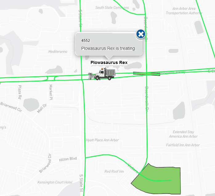 Snow Plow Tracker Dashboard Preview